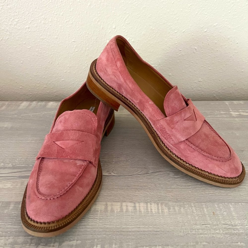 & Other Stories Suede Pink Loafers